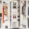 Rotating Shoe Rack Tower, 7-Tier Spinning Shoe Rack, Free Standing 360° Revolving Shoe Organizer, High Bottom Design Shoe Tower Spinning Storage Lazy