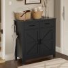 Kitchen Storage Cabinet, Modern Farmhouse Buffet Cabinet with Storage, Coffee Bar with 2 Drawers and 2 Doors, Floor Sideboard Buffet for Living Room,