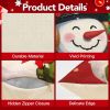 Christmas Pillow Covers 18x18 inch Set of 4, Christmas Decorations Cushion Covers, Xmas Pillow Covers, Pillowcases Throw Pillow Covers for Sofa Couch