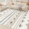 Area Rug Living Room Rugs 5x7 Large Soft Boho Geometric Rugs, Non-Slip Foldable Washable Non Shedding Morden Indoor Floor Carpet for Living Room Bedr