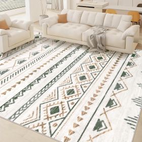 Area Rug Living Room Rugs 5x7 Large Soft Boho Geometric Rugs, Non-Slip Foldable Washable Non Shedding Morden Indoor Floor Carpet for Living Room Bedr