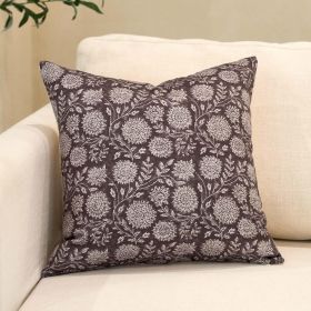 Amor Virisso Floral Pillow Covers 18x18 Throw Pillow Covers Vintage Block Print Pillow Cover Neutral Couch Pillows for Living Room Farmhouse Decorati