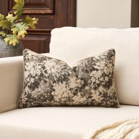 Amazon.com: Yangest Neutral Floral Pillow Cover 12 x 20 Inches, Vintage Chenille Rectangle Throw Pillow Cover Soft Decorative Farmhouse Accent Couch