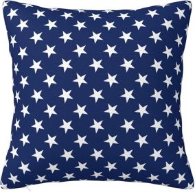 Blue Star Throw Pillow Cover Case 18 X 18 for Couch Sofa Bed Home Decor
f