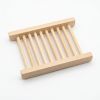 Natural Bamboo Soap Bar Dish - Eco Friendly Wooden Soap Holder Saver Tray for Shower, Bathroom, and Kitchen Counter, Extends Soap Life