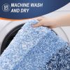Bathroom Rugs Mat 30x20, Extra Soft Absorbent Microfiber Bath Rugs, Rubber Backing, Quick Dry, Machine Washable Bath Mats for Bathroom Floor