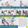 Shower Grab Bar, 2 Pack 12 Inch Suction Grab Bars for Bathtubs and Showers for Elderly, Shower Handle for Seniors Bathroom Safety Grip