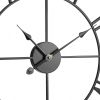 Wall Clock, 24 in Wall Clock Roman Numerals, Battery Operated Non Ticking Silent Classic Decorative Round Clocks, for Living Room Bedroom Office Kitc