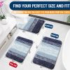 Bathroom Rug Set 2 Piece, Soft Absorbent Microfiber Bath Rug Set, Non-Slip, Machine Wash Dry, Plush Shaggy Bath Mats for Bathroom (30"x20"+24"x16"