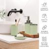 Bathroom Accessories Set Bath Ensemble Includes Soap Dispenser, Toothbrush Holder, Toothbrush Cup