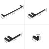 5-Piece Bath Hardware Set with Towel Bar Towel Hook Toilet Paper Holder