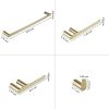 5-Piece Bath Hardware Set with Towel Bar Towel Hook Toilet Paper Holder