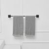 5-Piece Bath Hardware Set with Towel Bar Towel Ring Towel Hook Toilet Paper Holder in Brushed Nickel