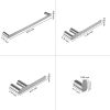 5-Piece Bath Hardware Set with Towel Bar Towel Hook Toilet Paper Holder