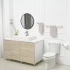 5-Piece Bath Hardware Set with Towel Bar Towel Hook Toilet Paper Holder