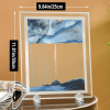 1pc; Dynamic Square Quicksand Painting; Romantic Gift; Quicksand Painting Decoration; Home Decoration; Office Desktop Decoration; Hourglass Dynamic A