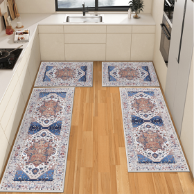 Boho Kitchen Rug Sets 3 Piece with Runner Non Slip Kitchen Rugs and Mats Washable Kitchen Mats for Floor Thick Kitchen Floor Mat Carpet Runner Rugs f (title: default title)