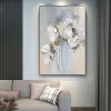 Handmade Oil Painting Fancy Wall Art Personalized Gifts Abstract White Floral Painting On canvas Large Flower Oil Painting Minimalist Modern Living R