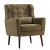 Modern Accent Chair Upholstered Foam Filled Living Room Chairs Comfy Reading Chair Mid Century Modern Chair with Chenille Fabric Lounge Arm Chairs Ar